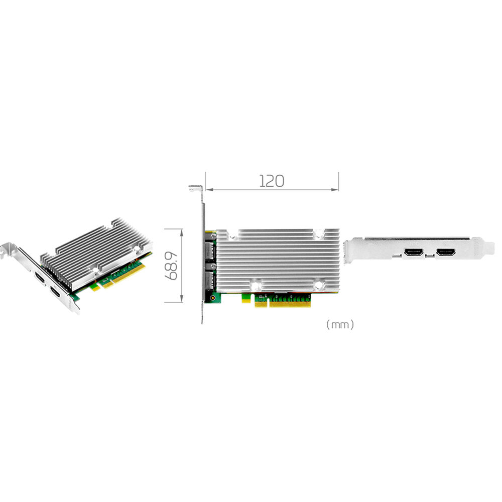 YUAN SC750N1-L Tarjeta de Captura de Video HDMI 2.1 8K60 PCIe x8 - Salida Loop-Through HDMI 2.1 - Co
