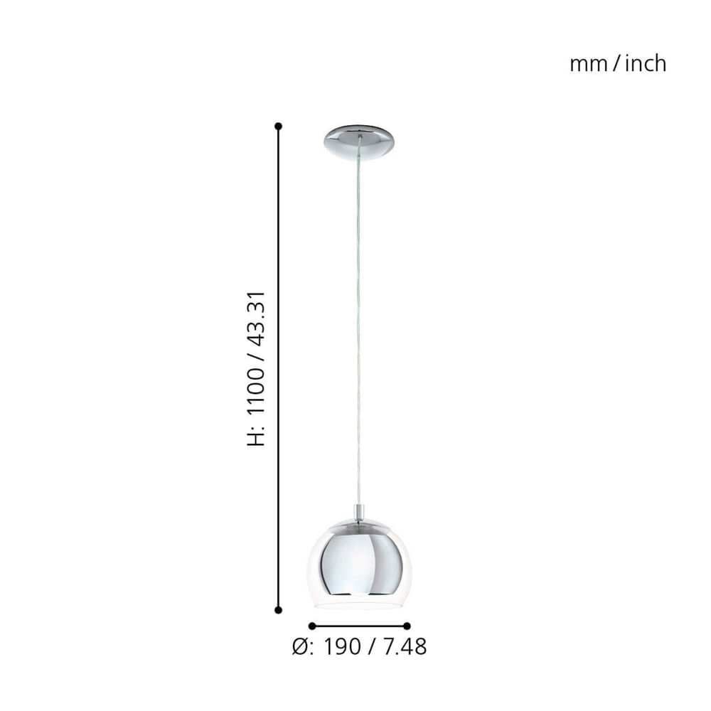 Lámpara Colgante Eglo Rocamar