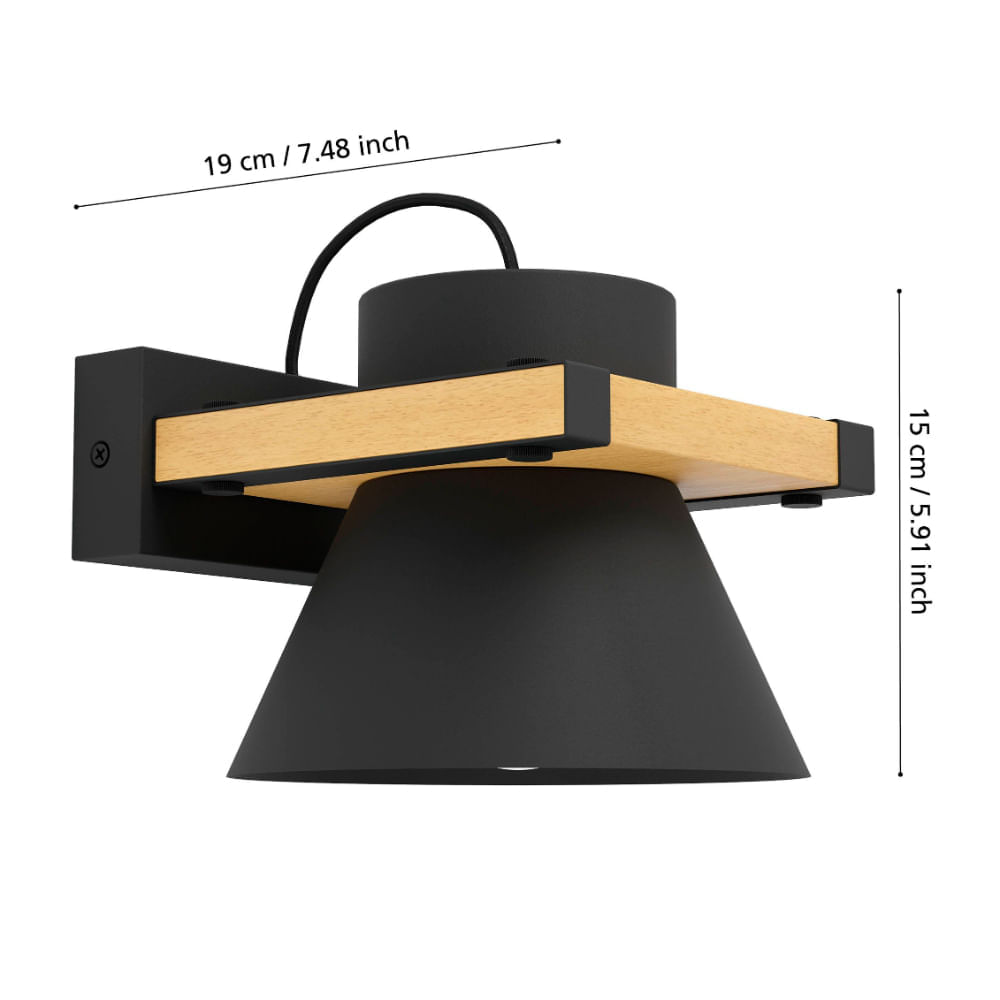 Lámpara De Pared Eglo Maccles 1X15W