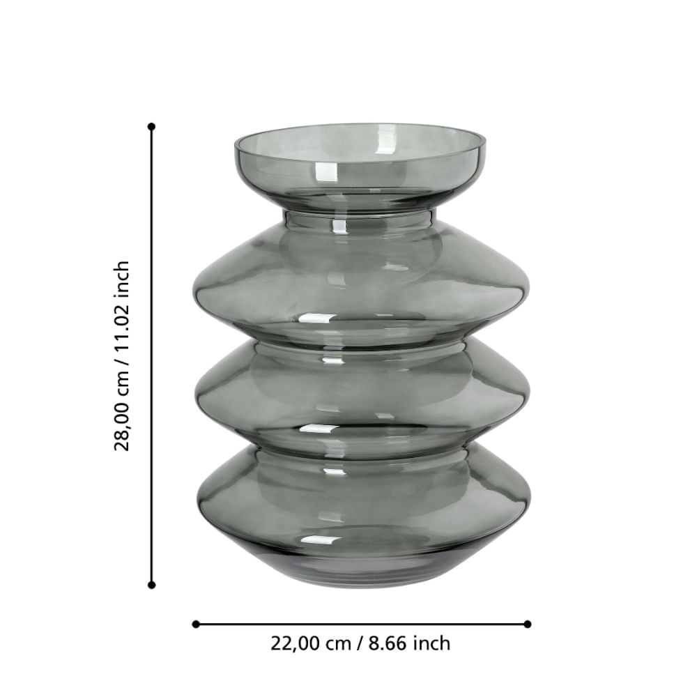 Jarrón Verde Eglo Bevato H280 D220