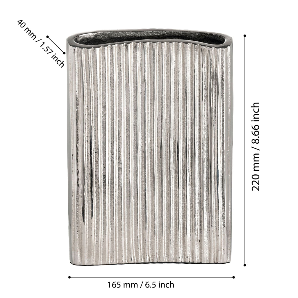 Jarrón Niquel Eglo Nosimaro H220