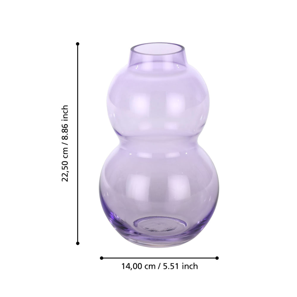 Jarrón Purpura Eglo Bevato D140