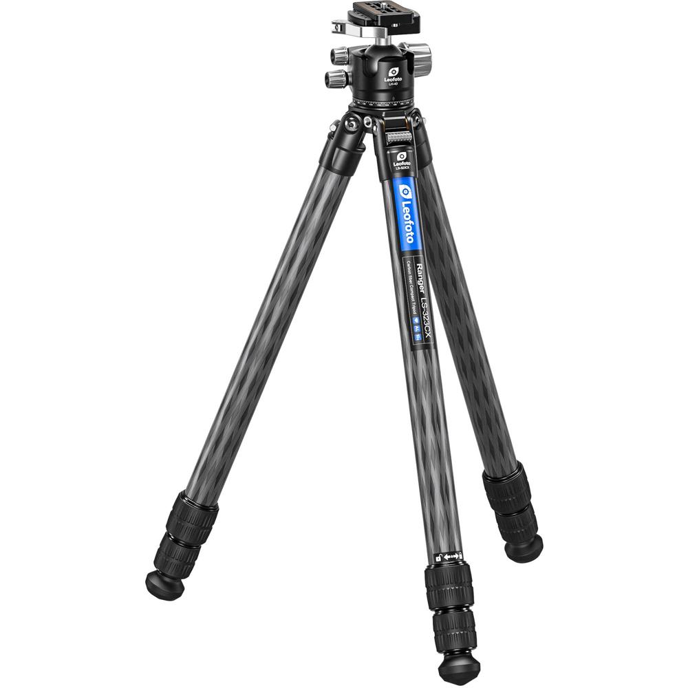 Trépied Carbone Leofoto ST-323CX + Tête à Bille Intégrée – Pour Caméscope/extérieur – Neuf