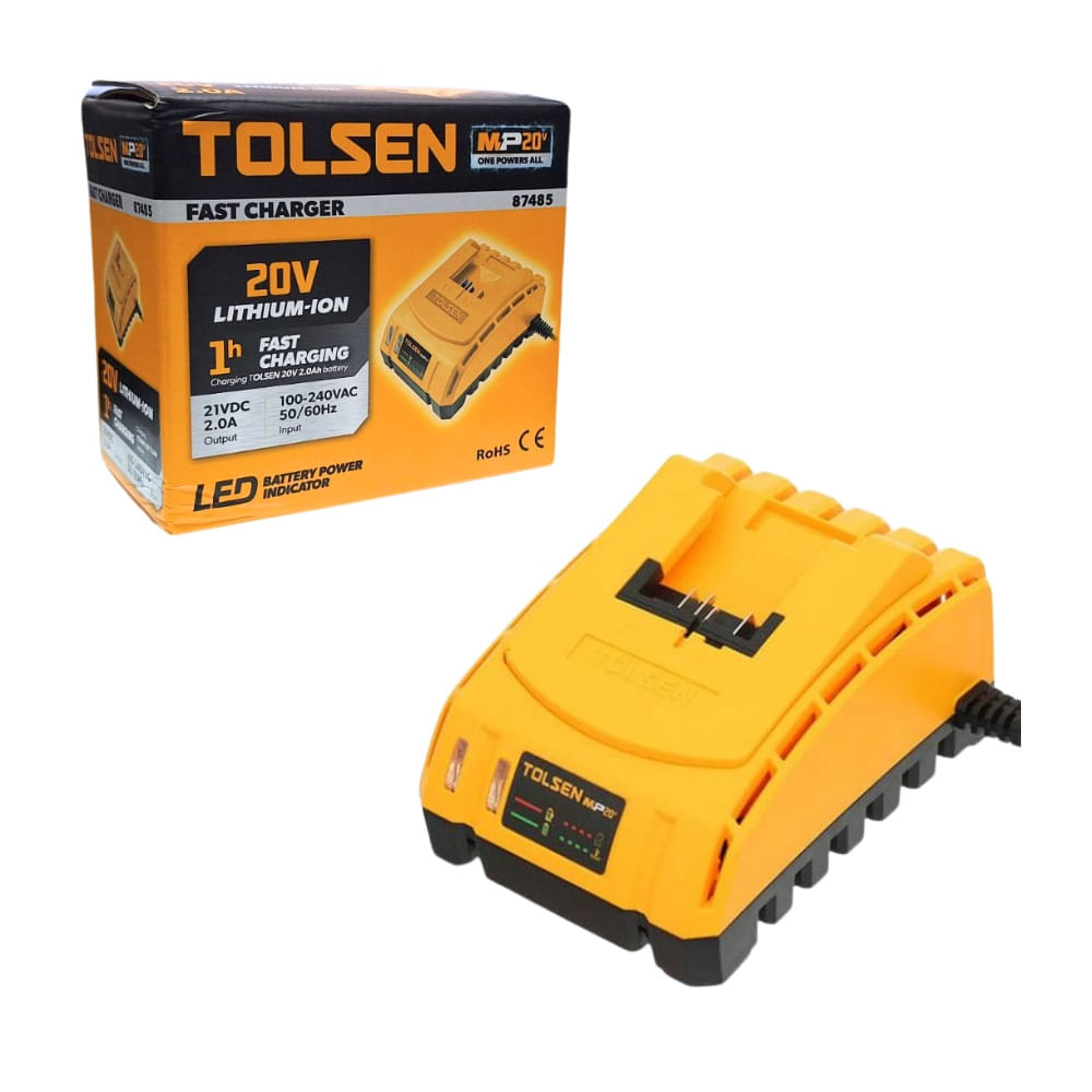 Cargador Bateria 20V Tolsen 87485