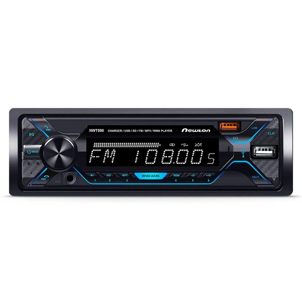 Autoradio Newton MWT 500 Viper LED de 7 Colores Extraíble FM SD BT
