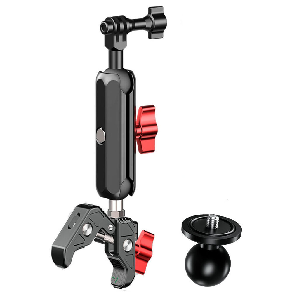 Kit de Accesorios para Cámara de Acción Raywowo 1 con Abrazadera Tipo Cangrejo y Montaje de Tornillo