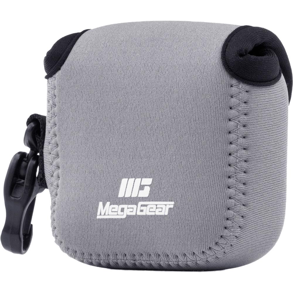 Funda Ultraligera de Neopreno MegaGear para Cámara Gopro Hero 6, Hero 5 y Sony RX0 1.0 (Gris) con Mo