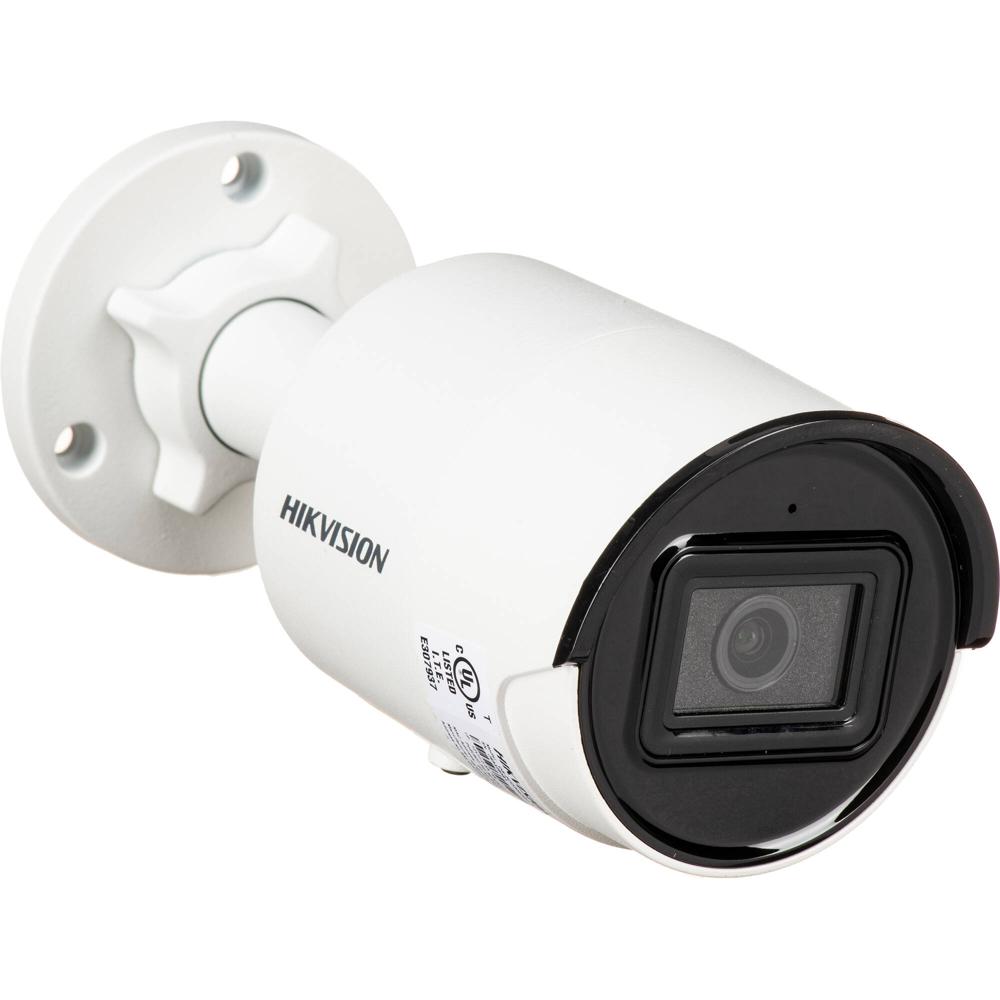 Cámara de Red Bullet Hikvision AcuSense DS-2CD2043G2-IU 4MP para Exterior con Visión Nocturna y Lent