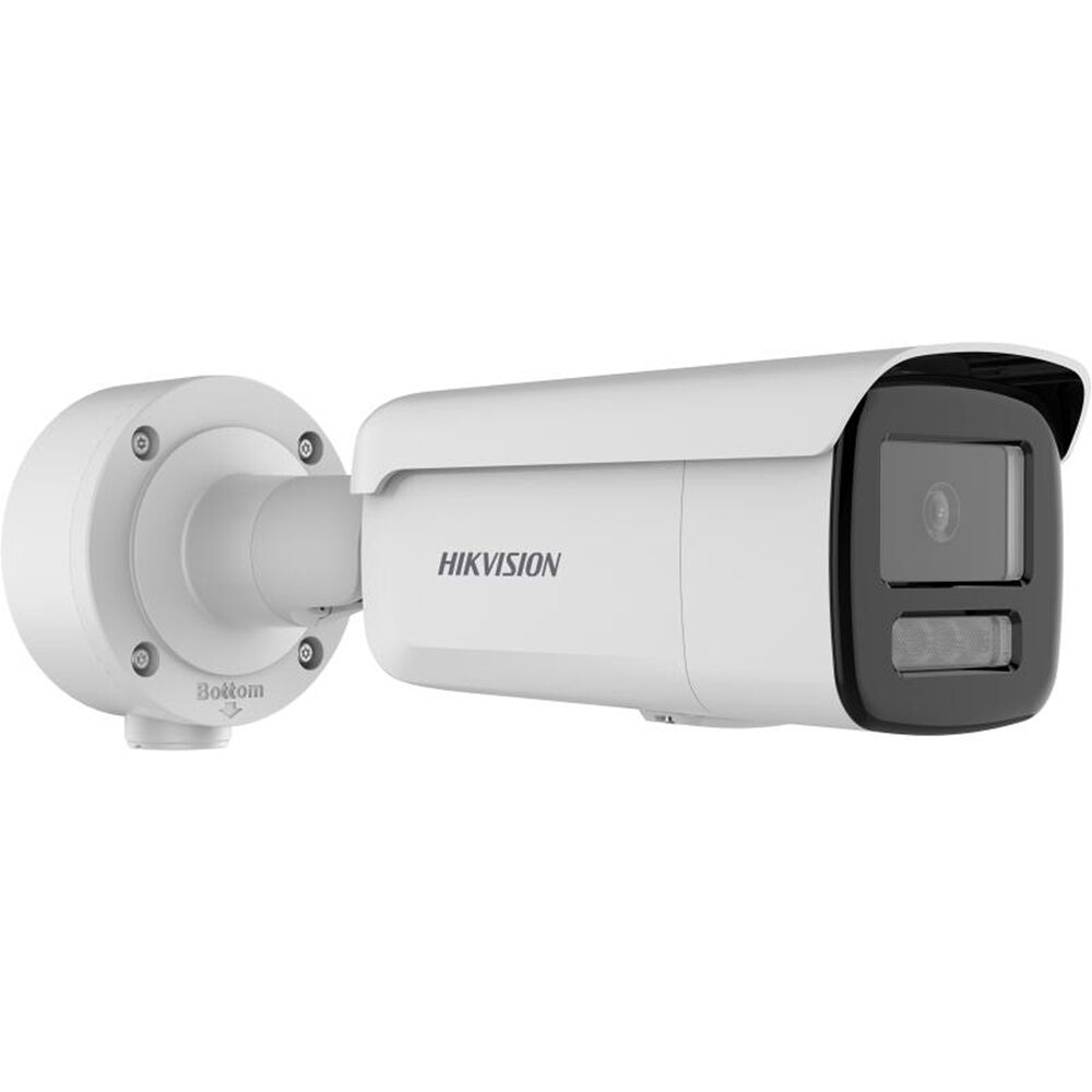 Cámara de Red Exterior Hikvision DS-2CD3T48G2-LIS 4MP con Visión Nocturna, Lente de 4mm y Audio Bidi