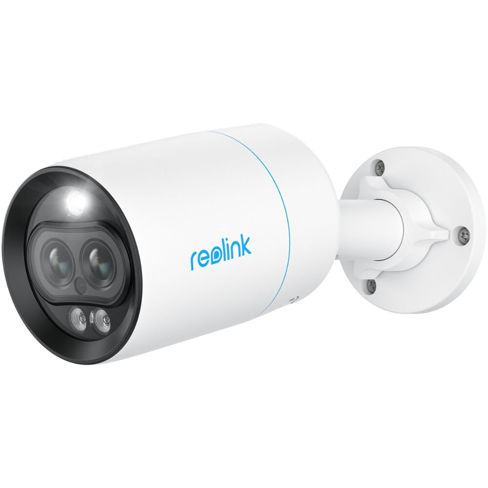 Cámara de Red Reolink NVC-B4KDL 4K UHD para Exterior con Doble Lente, Visión Nocturna y Spotlight
