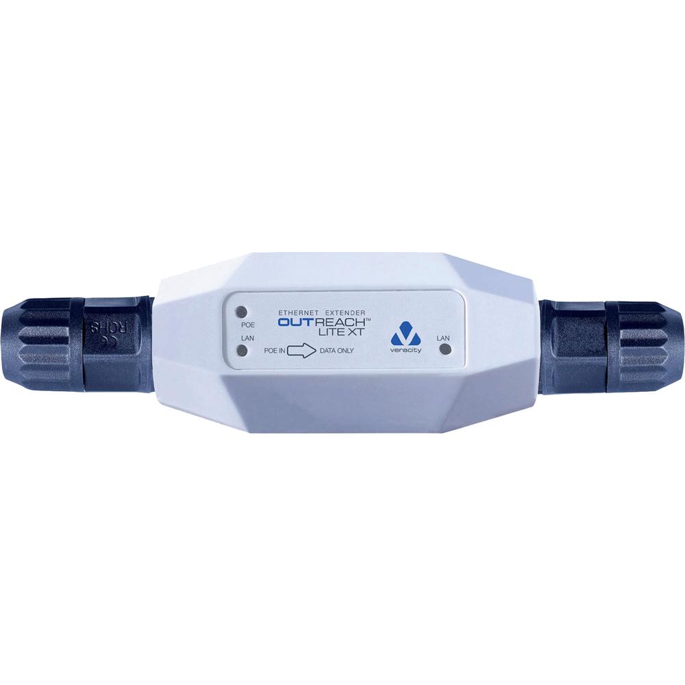 Veracity OUTREACH Lite XT - Extensor de Ethernet Exterior, Rango de hasta 200m, 2 Puertos RJ45, Velo