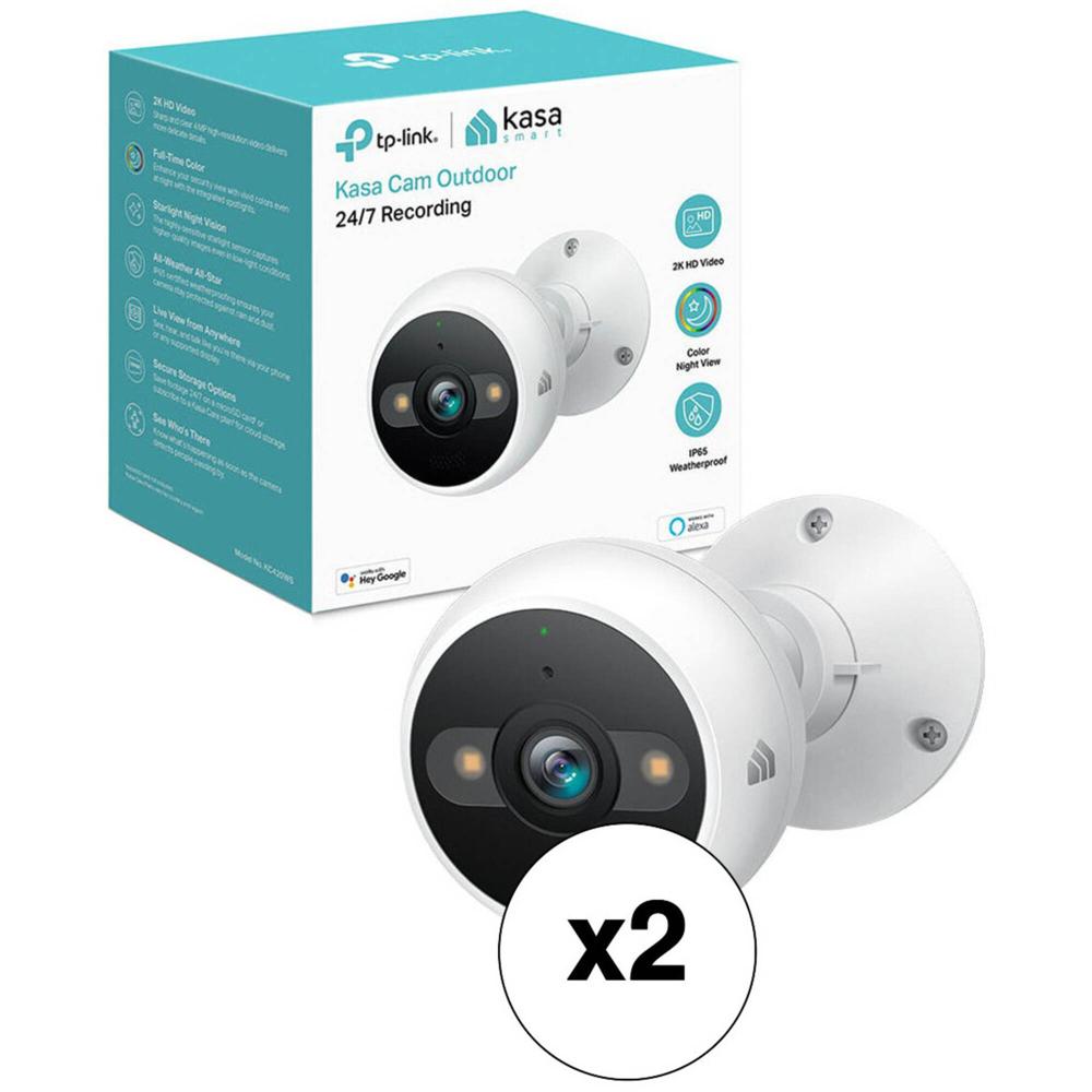 Cámara de Seguridad TP-Link KC420WS Kasa Cam Outdoor 4MP Wi-Fi con Visión Nocturna y Reflectores (Pa