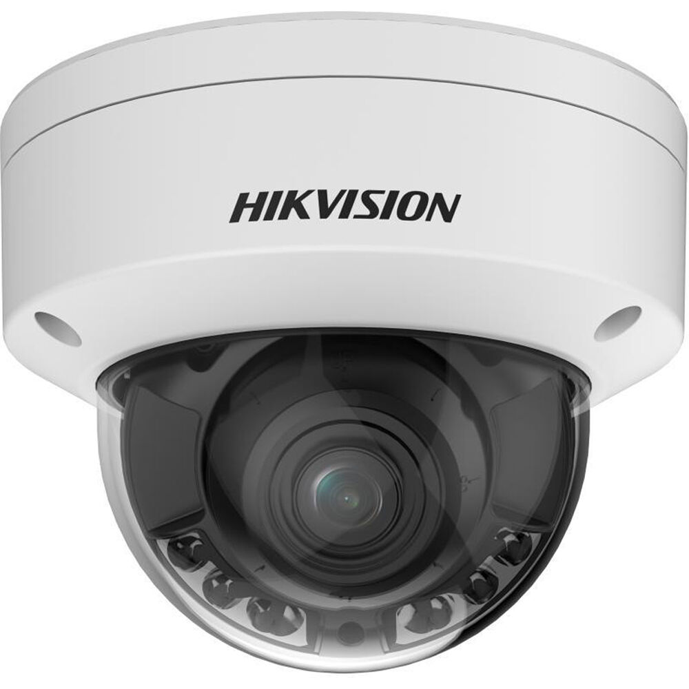 Cámara Domo Exterior Hikvision AcuSense ColorVu DS-2CD3788G2T-LIZSU 8MP, Resolución 3840 x 2160, Gra