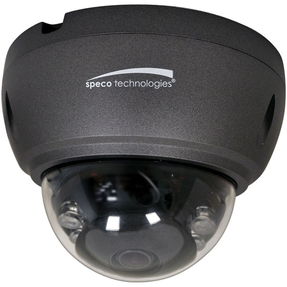 Cámara Domo Exterior HD-TVI de 4MP Speco Technologies VLT4DG - Visión Nocturna IR, Lente Fija de 2.8