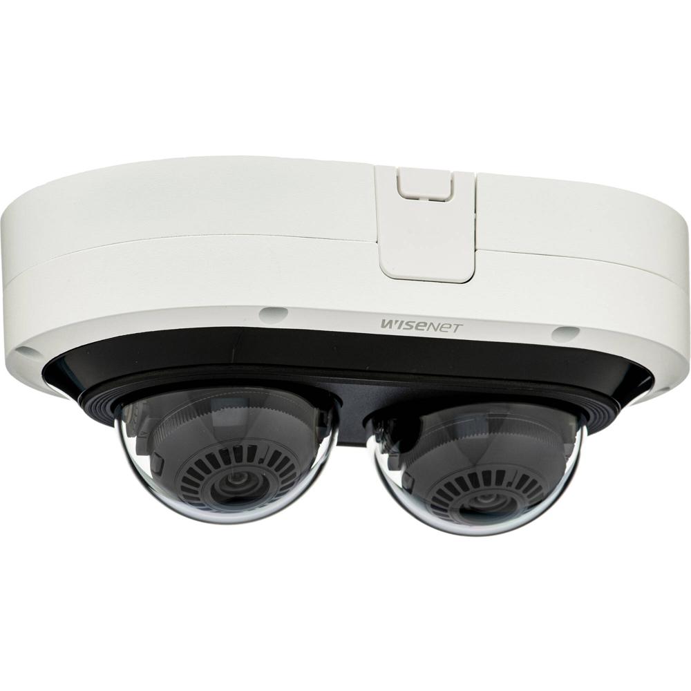 Cámara Domo Multidireccional para Exterior Hanwha Vision PNM-C12083RVD 6MP con 2 Sensores, Visión No