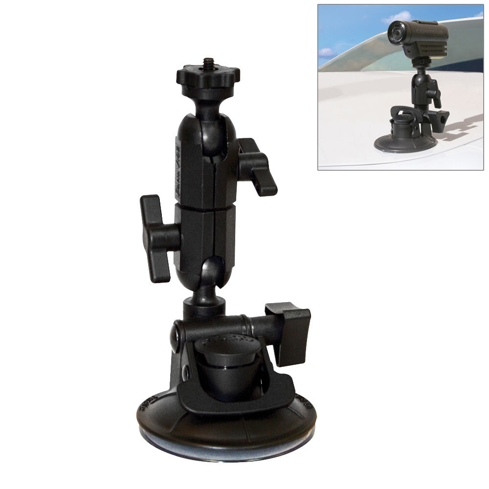 Soporte de Ventosa PANAVISE ActionGrip 3 en 1 para Cámara de Acción - Configuraciones Versátiles y R