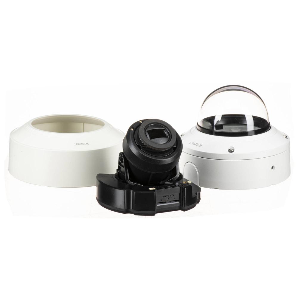 Cámara Domo de Red Hanwha Vision WiseNet X Series XND-6081RV 2MP con Visión Nocturna y Lente de 2.8-