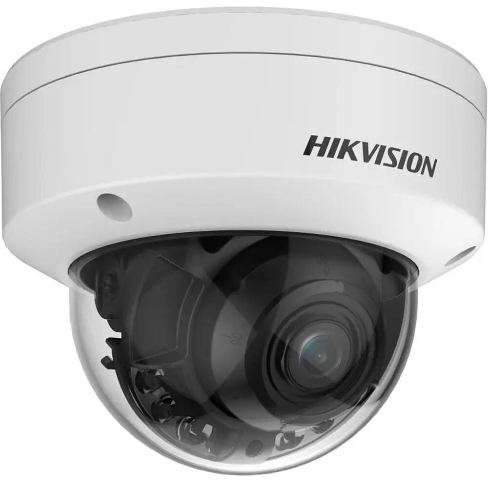Cámara Domo de Red Exterior Hikvision AcuSense ColorVu DS-2CD3748G2T-LIZSU 4MP, Resolución 2688 x 15