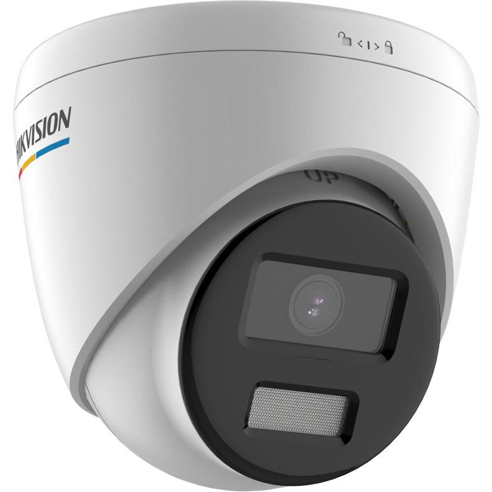 Cámara Domo de Red Exterior Hikvision ColorVu DS-2CD1347G2-LUF 4MP, Resolución 2560 x 1440 a 20 fps,