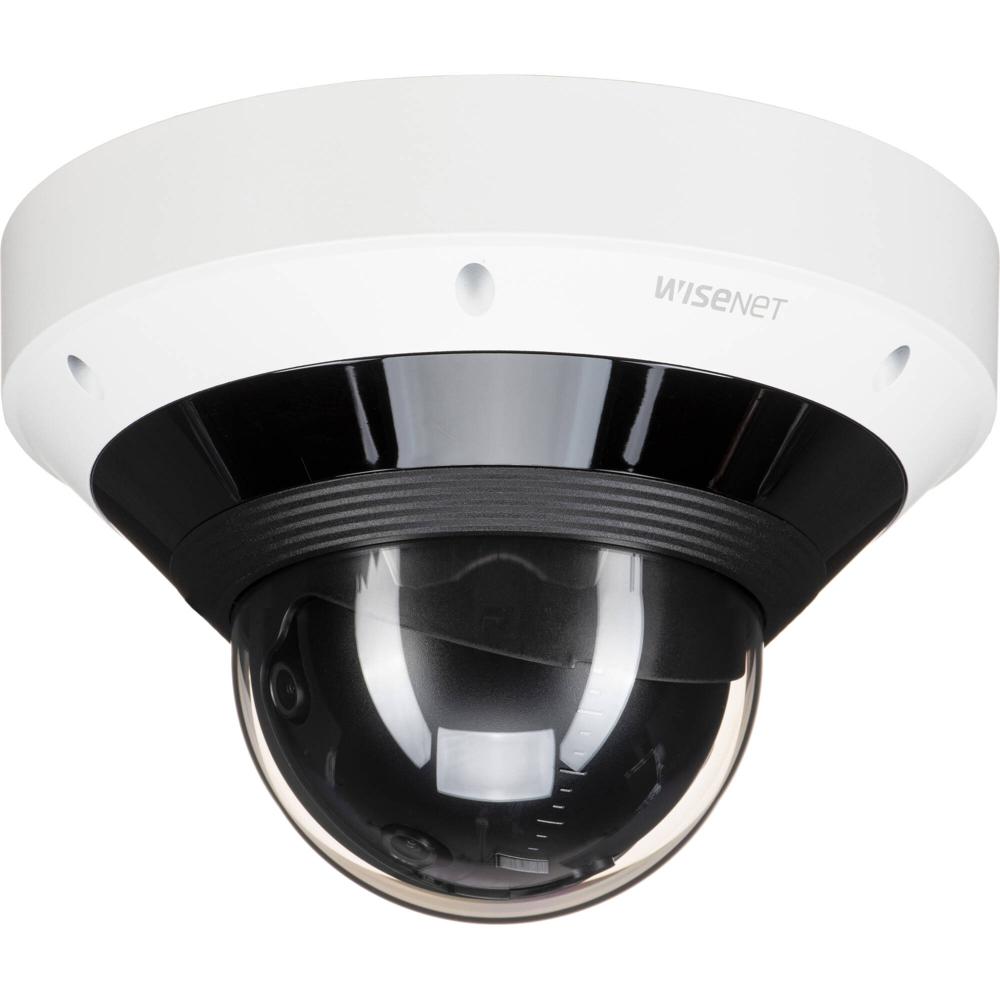 Cámara Domo Panorámica de Red Exterior Hanwha Vision PNM-9031RV 15MP con Visión Nocturna, 4 Sensores