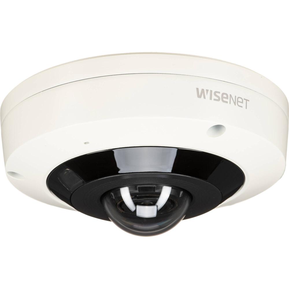 Cámara Domo Fisheye de Red Exterior Hanwha Vision WiseNet X Series XNF-8010RV 6MP con Visión Nocturn
