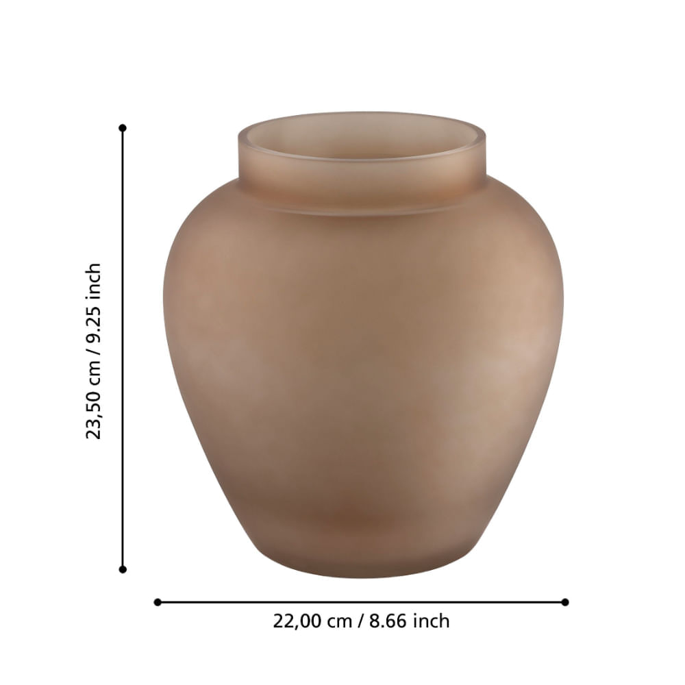 Florero Marron Eglo Asindro D220