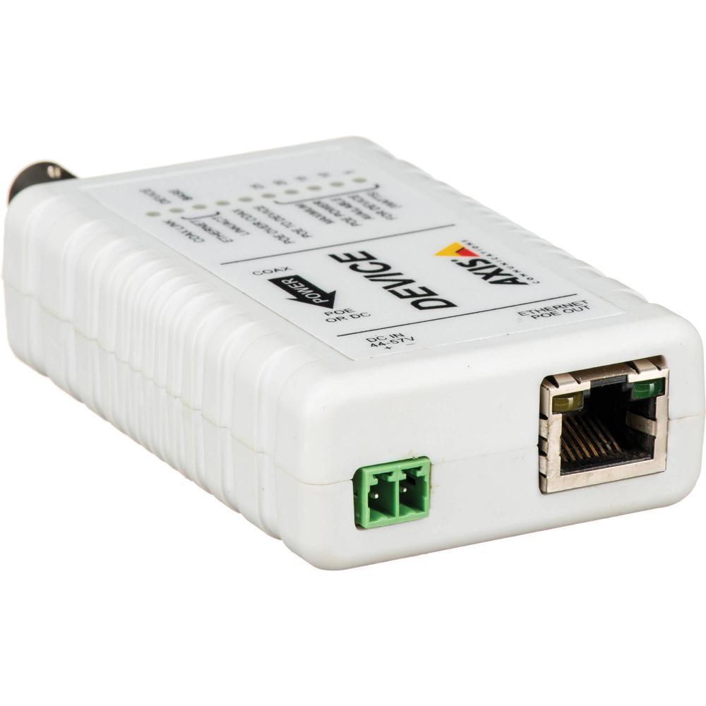 Unidad de Dispositivo Axis Communications T8642 PoE+ sobre Coax: Solución de Migración IP, Instalaci