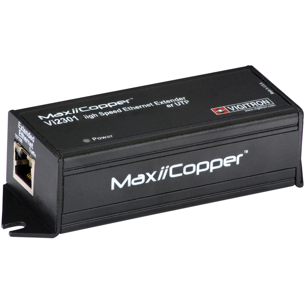 Vigitron Vi2301A MaxiiCopper Extensor Ethernet de Alta Velocidad de 1 Puerto sobre UTP