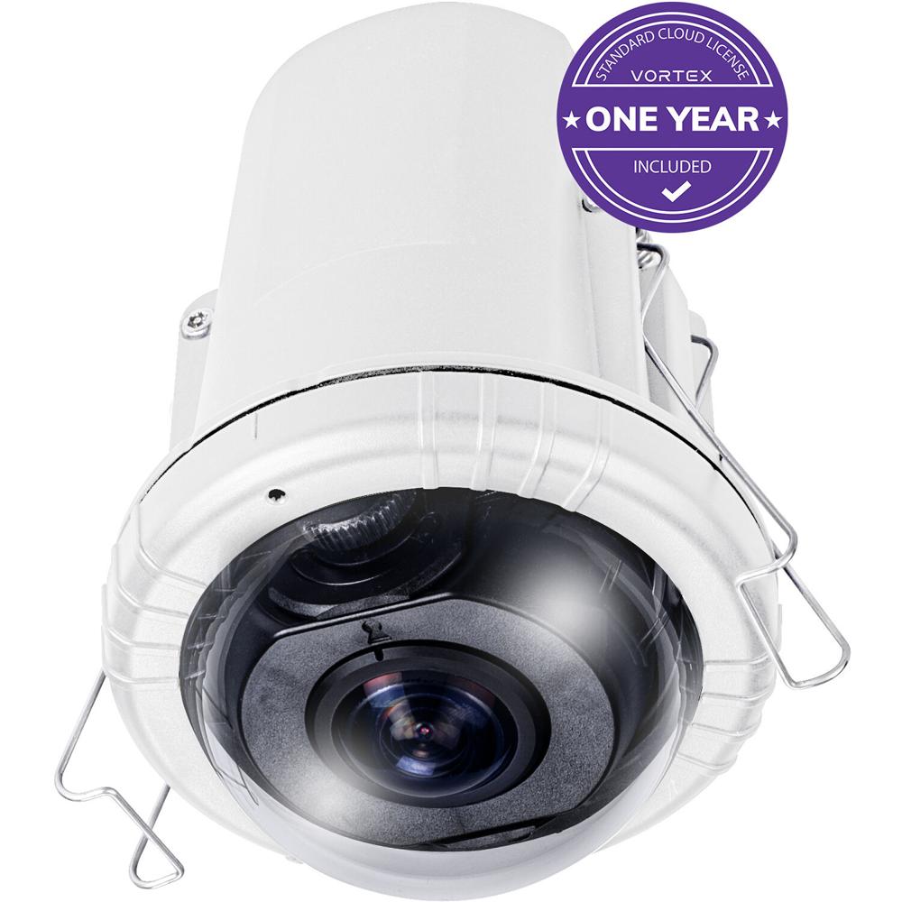 Cámara Vivotek FE912-H-1Y Vortex Premium Series 12MP 360° Recesada para Interior con Lente de 1.22mm