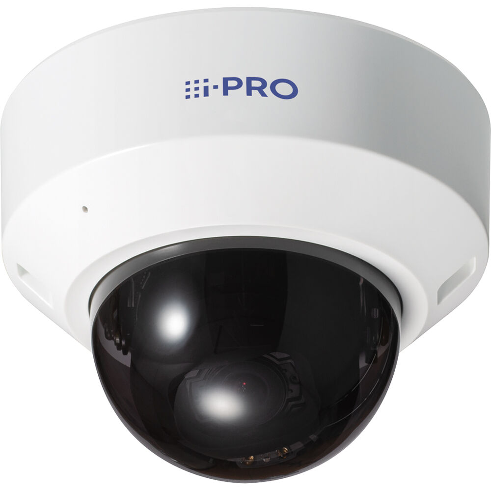 i-PRO WV-S2136LGA 2MP Network Dome Camera with 2.9-9mm Lens (White, Smoke Dome)