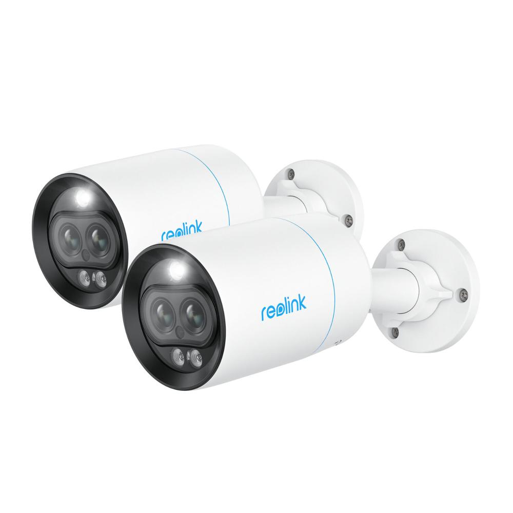 Cámara de Red Reolink NVC-B4KDL 4K UHD para Exterior con Doble Lente, Visión Nocturna y Foco (Paquet