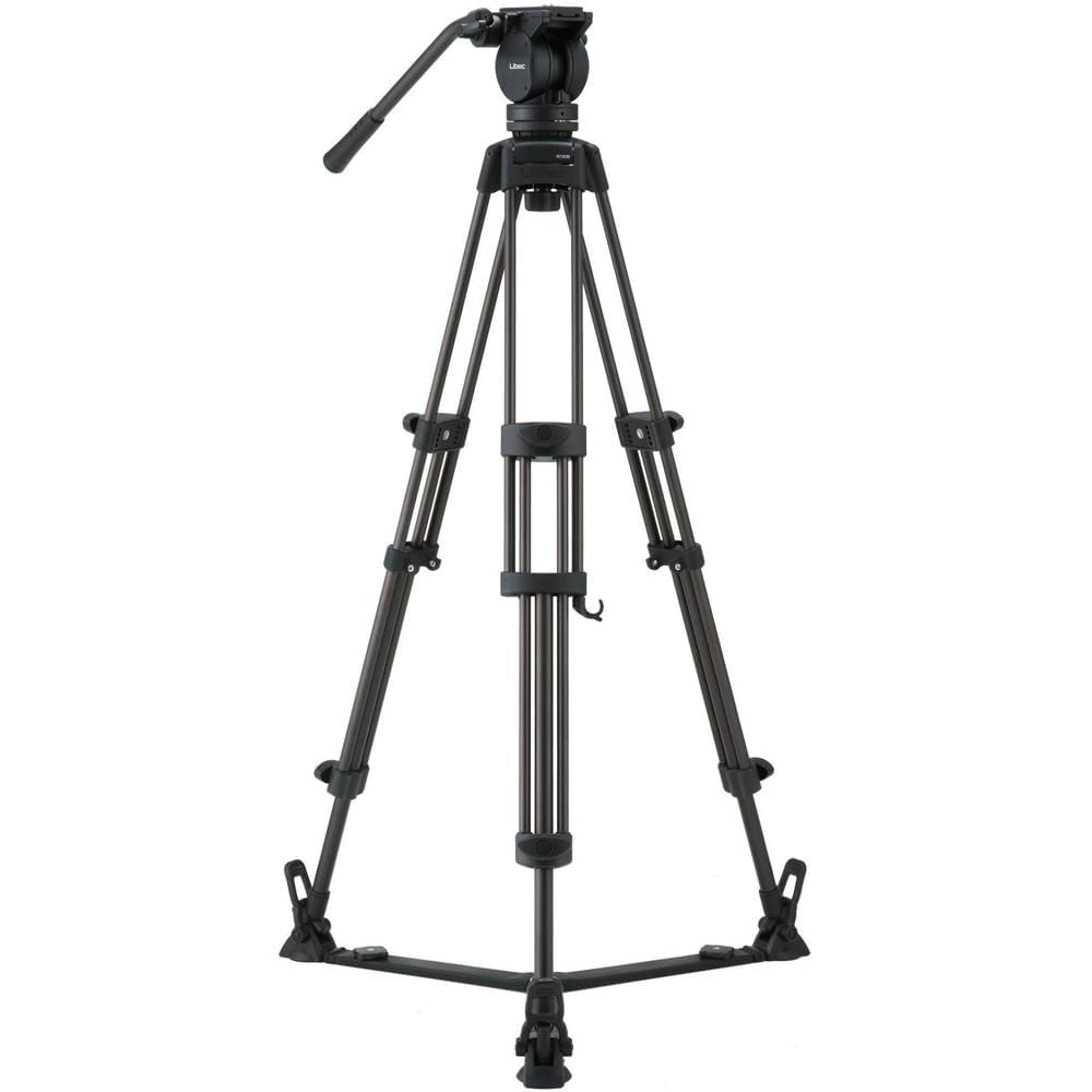 Trípode Libec LX5 de Aluminio con Cabezal Fluido Pan y Tilt, Placa Deslizante, Sistema de Super Torq