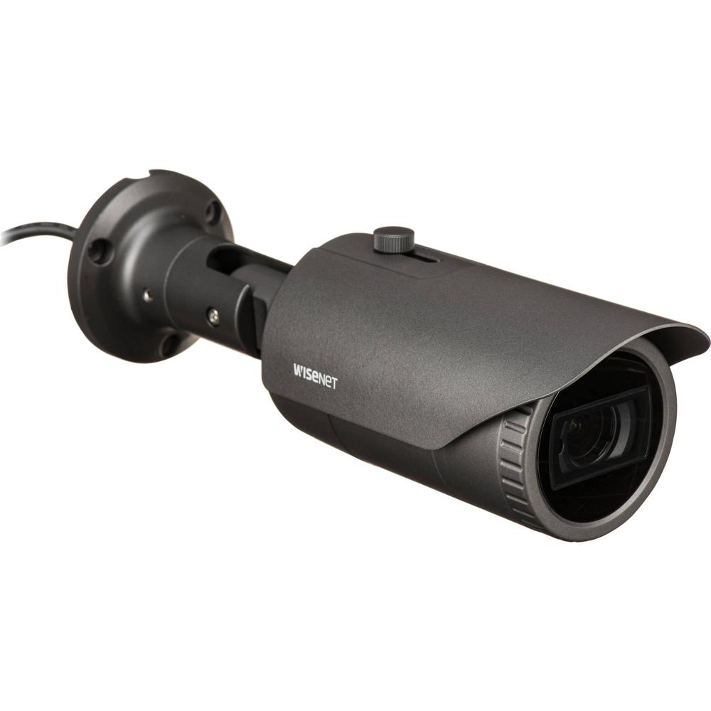 Cámara Bullet Exterior Hanwha Vision WiseNet HD+ SCO-6085R 2MP con Visión Nocturna y Lente de 3.2-10