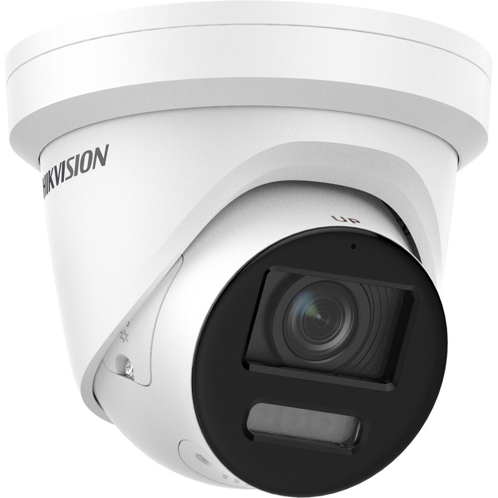 Cámara Turret de Red Exterior Hikvision ColorVu DS-2CD2387G2-LSU/SL 8MP con Lente de 2.8mm, Resoluci