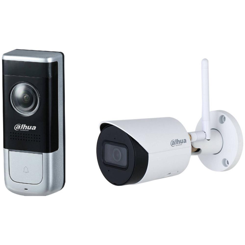Dahua Technology DHI-DB11 2MP Videoportero Wi-Fi con Cámara Bullet Exterior Wi-Fi N41BD42-W 4MP - Re