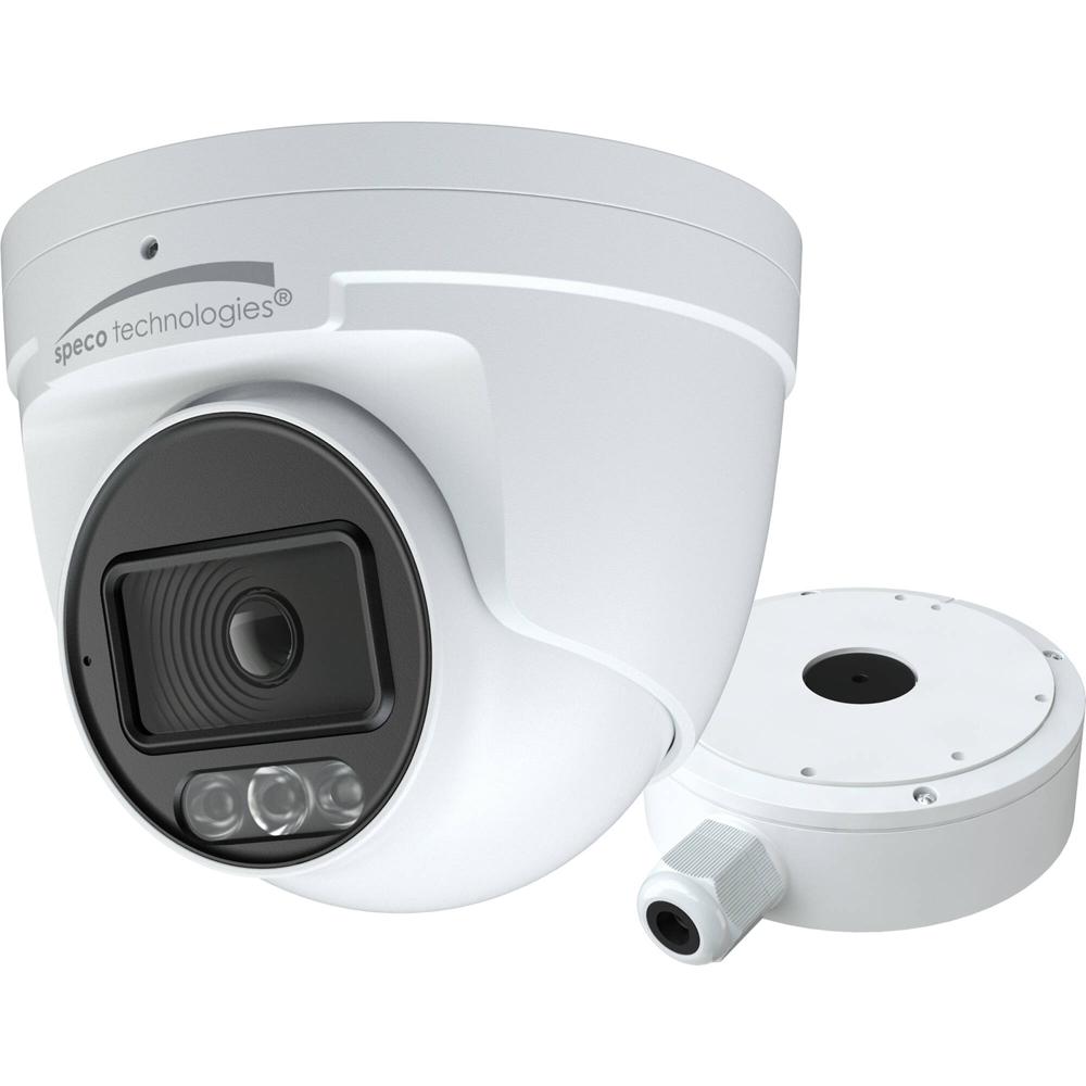 Cámara Turret de Red Exterior Speco Technologies O4LT2 4MP con Intensificador de Luz Blanca - Resolu
