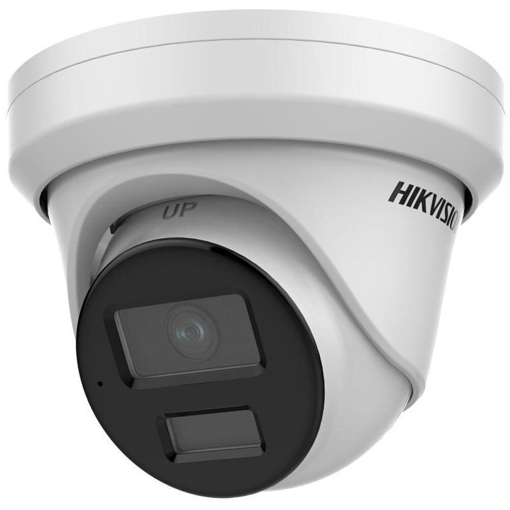 Cámara Turret de Red Exterior Hikvision AcuSense ColorVu DS-2CD3348G2-LISU 4MP con Lente de 4mm, Res