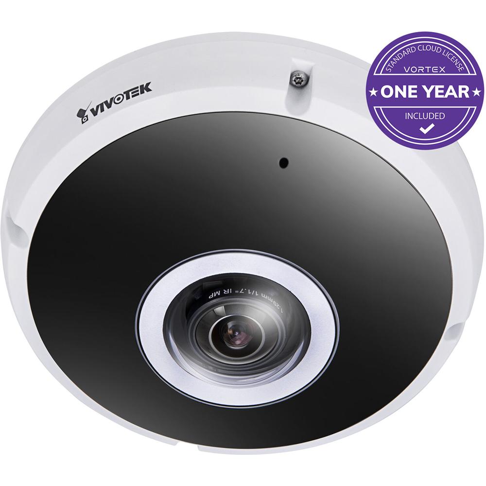 Cámara Vivotek FE931-EHV-1Y Vortex Premium 12MP Exterior a Prueba de Vándalos 360° Fisheye - Resoluc