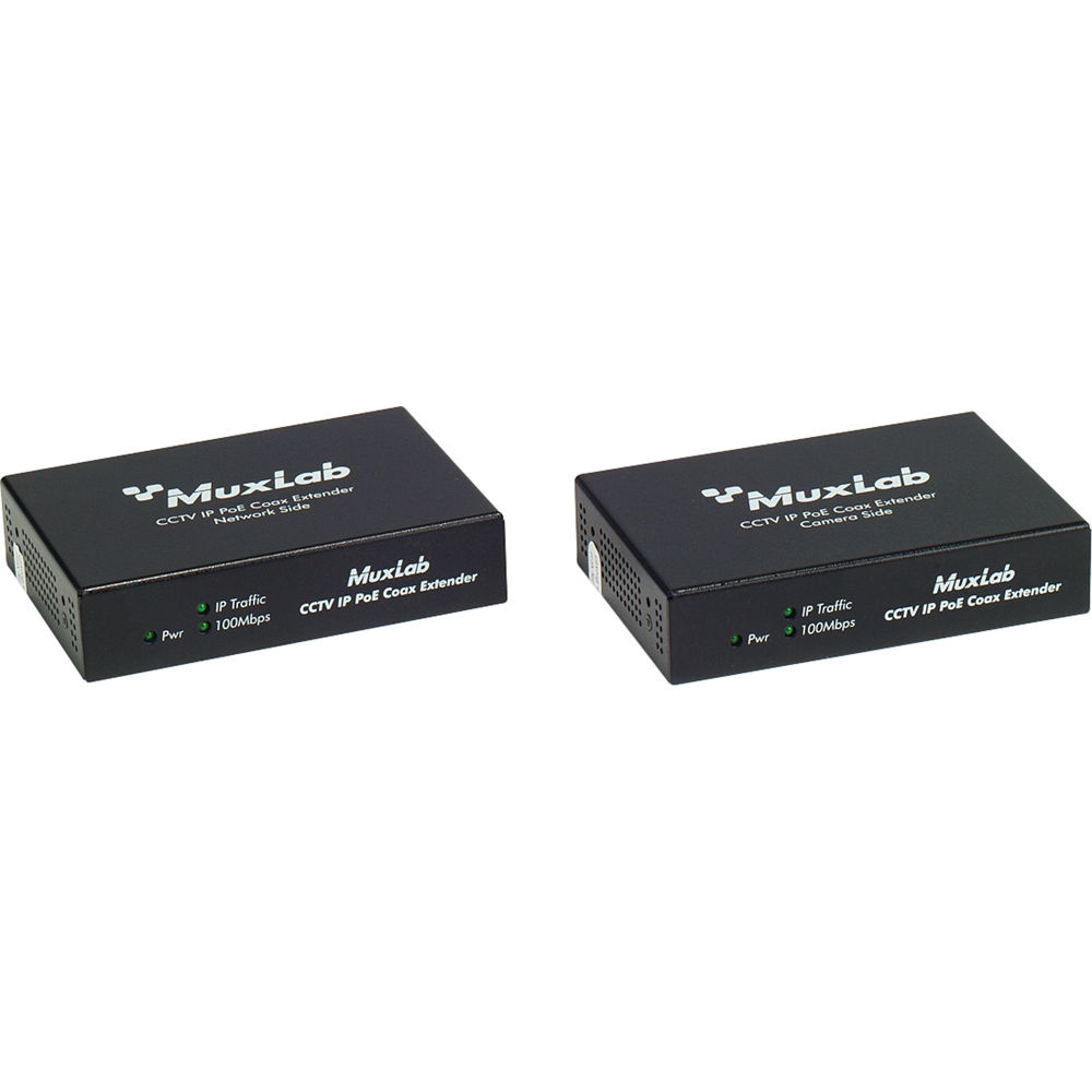Kit de Extensión PoE para Cámara CCTV IP LongReach de MuxLab (15.4W)