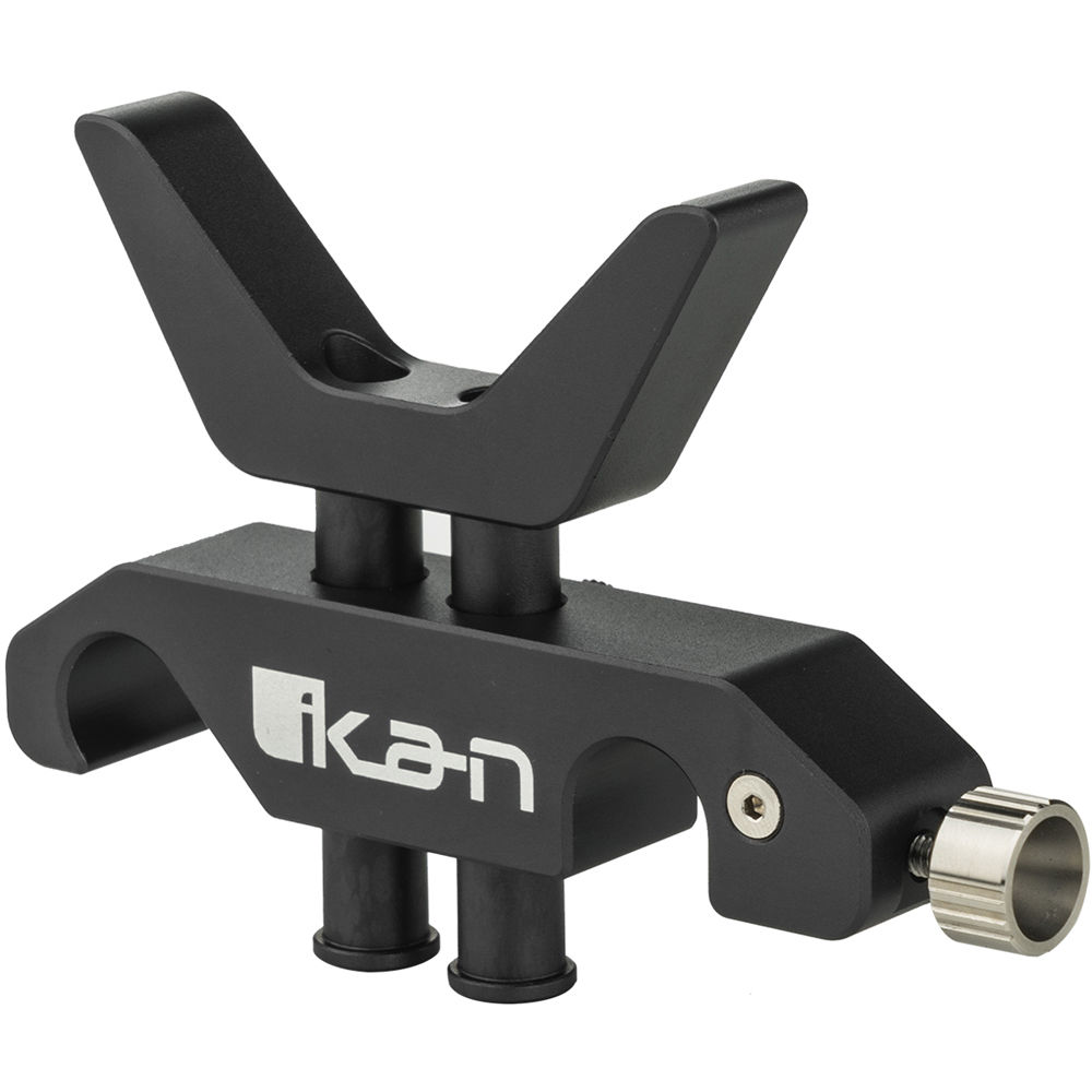 Soporte de Lente Estático ikan STRATUS para Varillas de 15mm - Ajuste Vertical de 0.88"", Adaptador Y