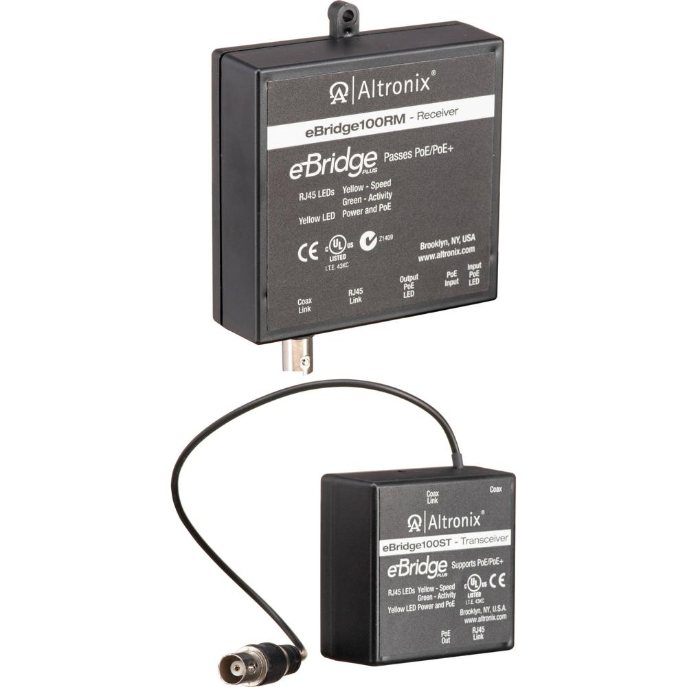 Kit de Adaptador de Puerto Único ALTRONIX eBridge100STR - Solución Coaxial para Dispositivos IP de L