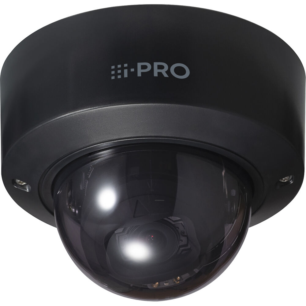 Cámara Domo de Red Interior i-PRO WV-S2236LGA-B 2MP con Lente de 2.9-9mm (Negra, Domo Ahumado)