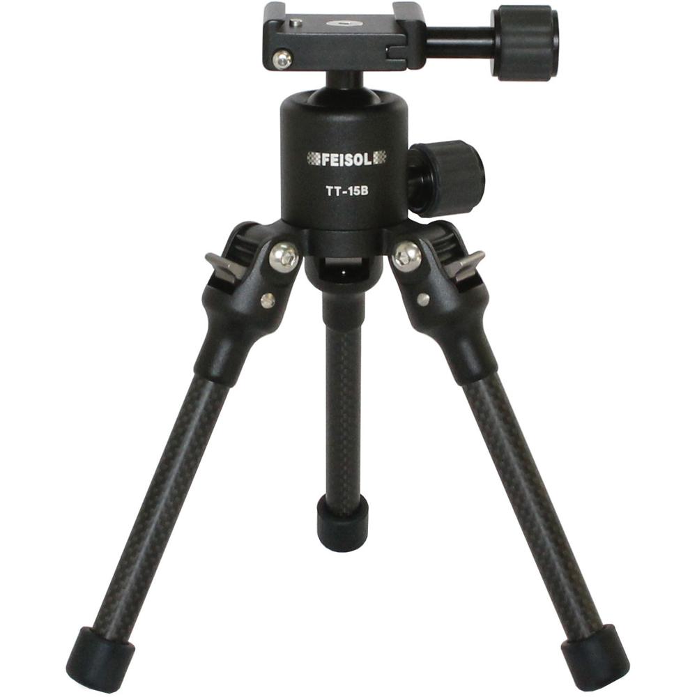 Trípode Mini FEISOL TT-15B con Cabezal de Bola - Capacidad de Carga 18 lb, Altura Máxima 8.1"", Altur
