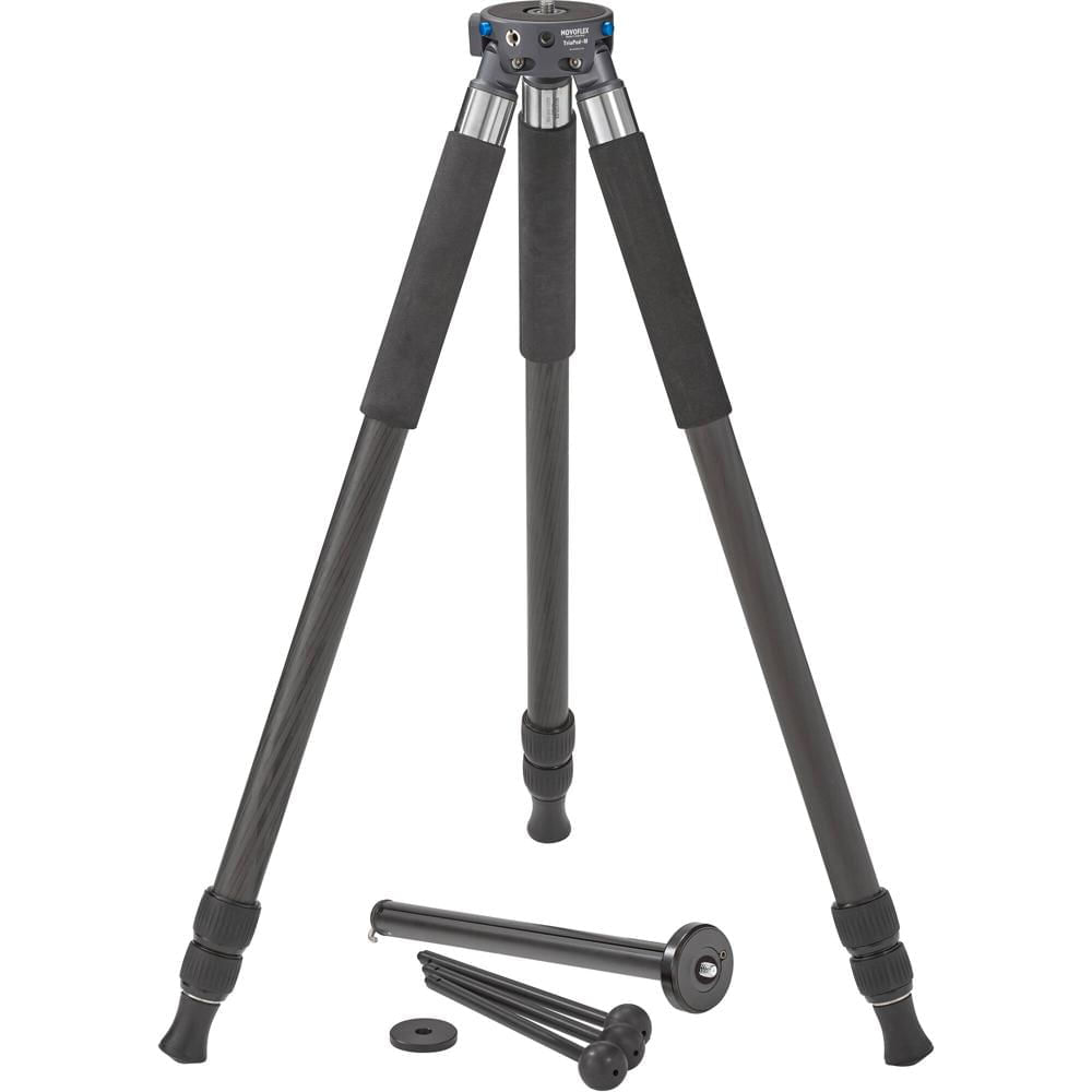 Trípode Novoflex TRIOMC2830 de Carbono de 3 Secciones - Capacidad de Carga 60 lb, Altura Máxima 70.9