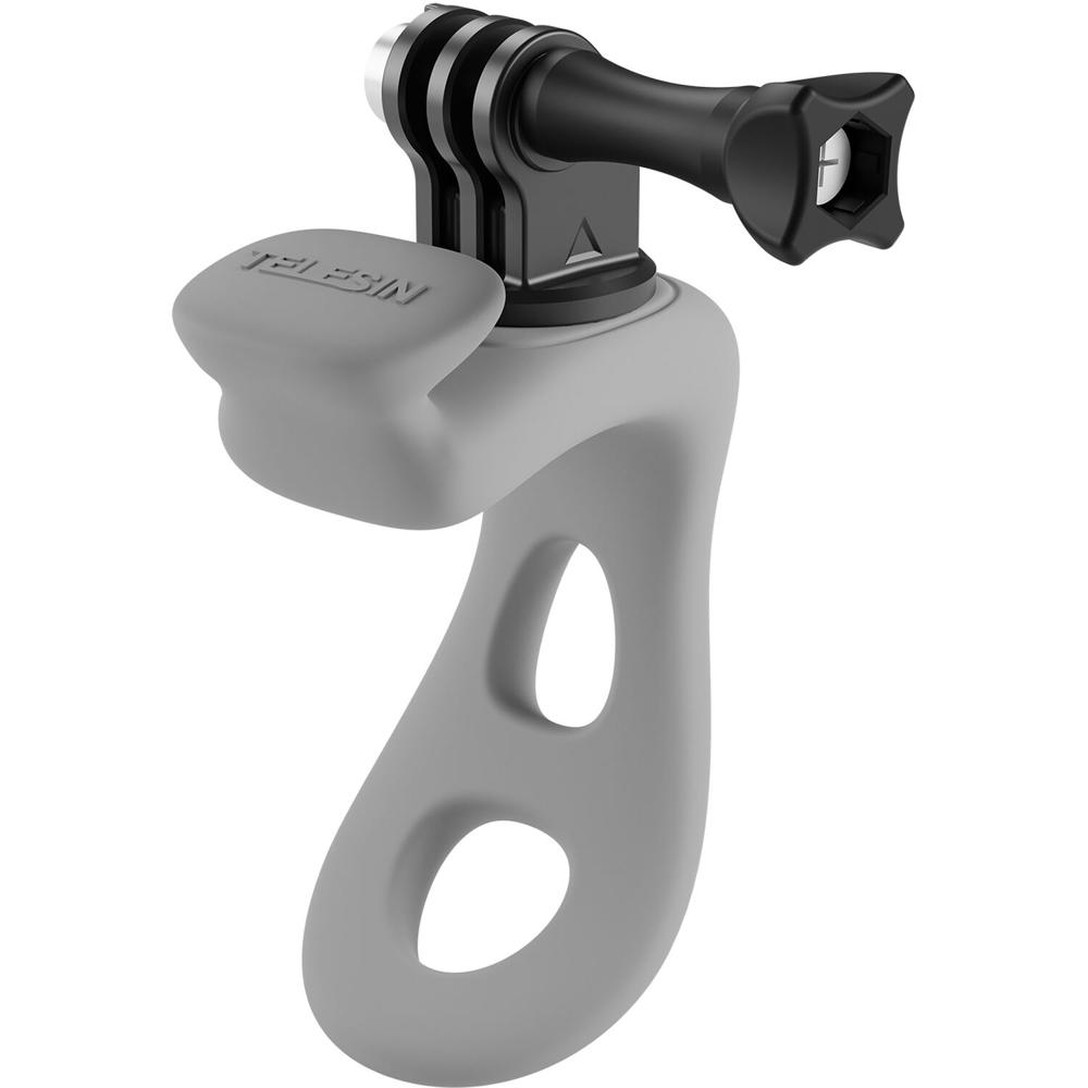 TELESIN Rubber Handlebar Mount for Action Cameras (Gray)
