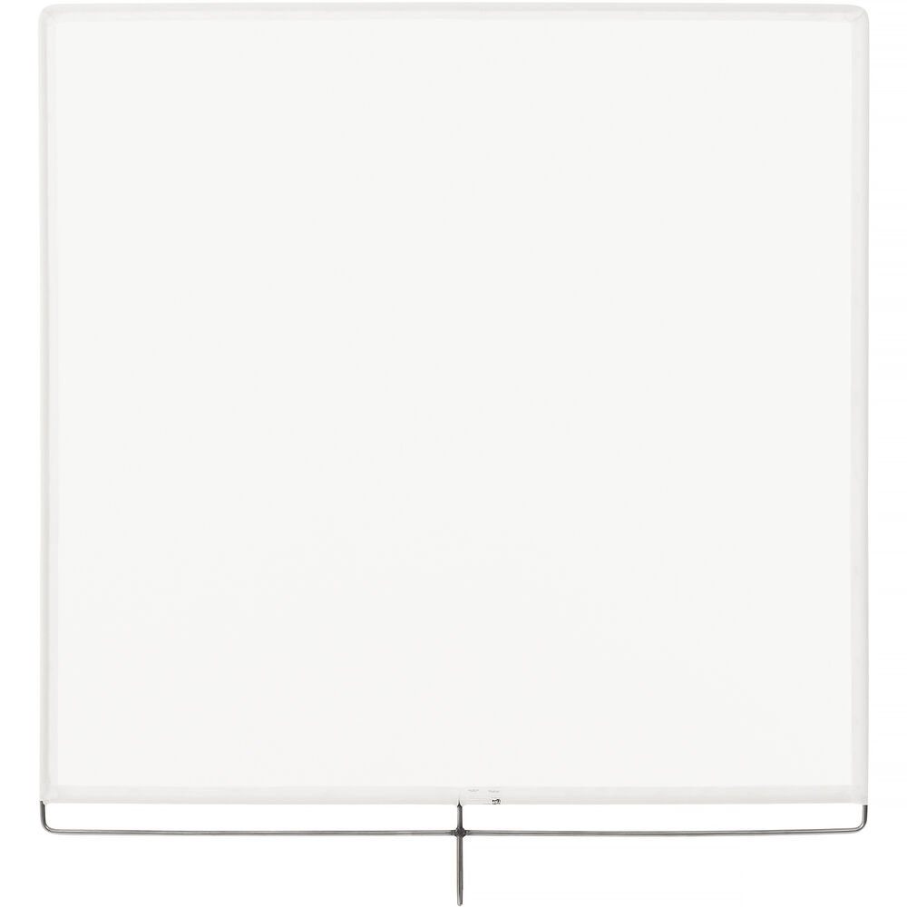 TRP WORLDWIDE Red Individual (Blanca, 48 x 48"") - Tela de Red Blanca, Estructura de Acero Inoxidable