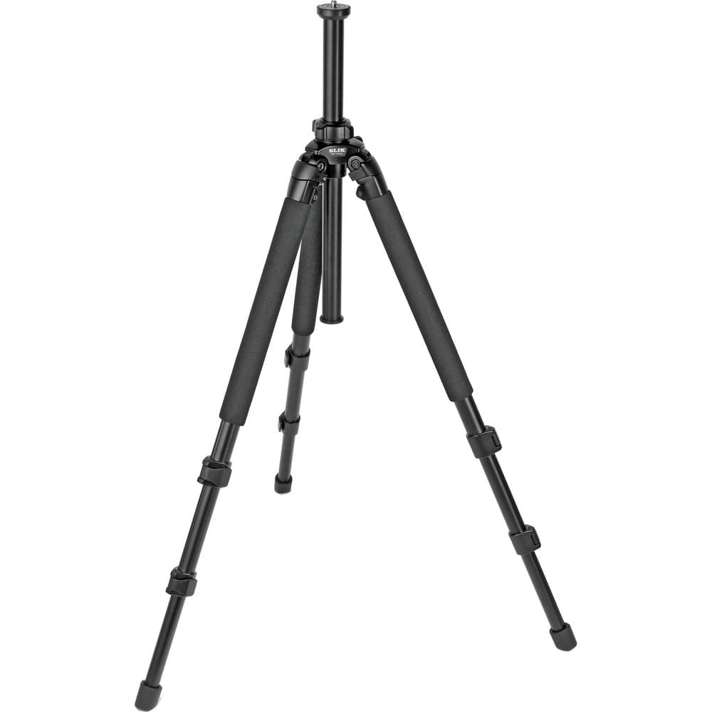 Trípode Slik 700DX Pro con Patas (Negro) - Soporta 15 lbs, 3 Secciones, Aleación de Aluminio/Magnesi