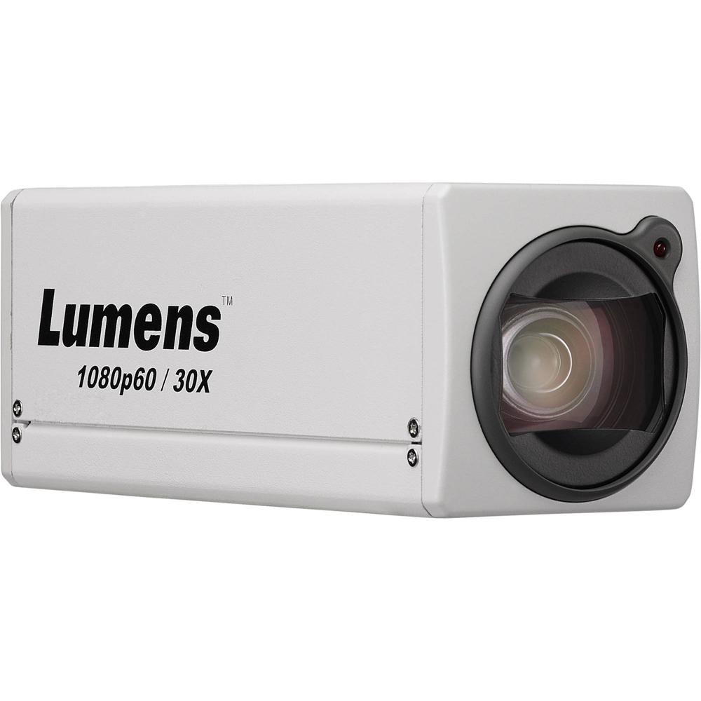 Cámara Box Lumens 1080p 3G-SDI/HDMI/IP con Zoom Óptico de 30x (Blanca) - Captura de Video, Sensor CM