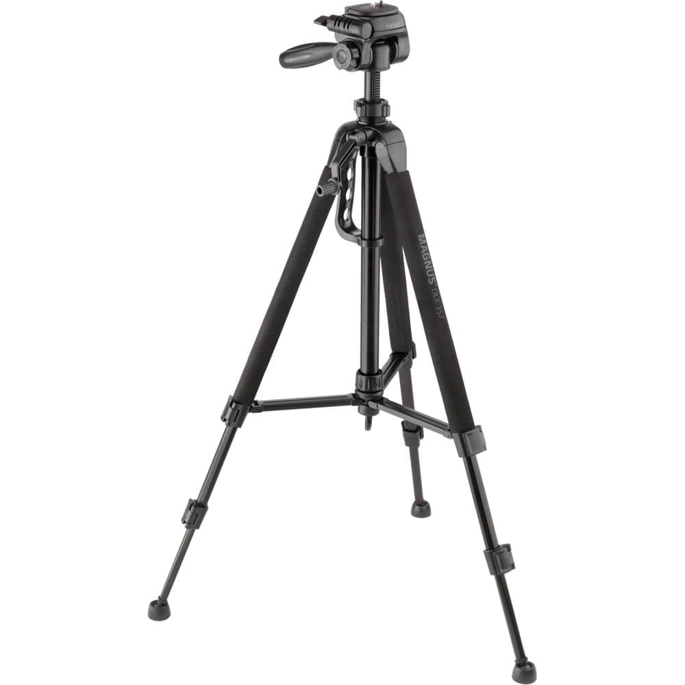 Trípode Magnus DLX-357 de 3 Secciones para Foto/Vídeo con Cabezal Panorámico, Adaptador para Smartph