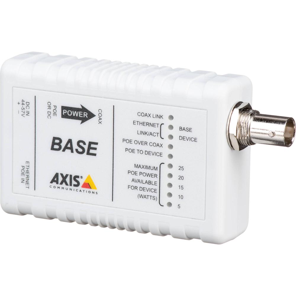 Axis Communications T8641 Unidad Base PoE+ sobre Coax: Solución de Migración IP, Instalación Plug-an